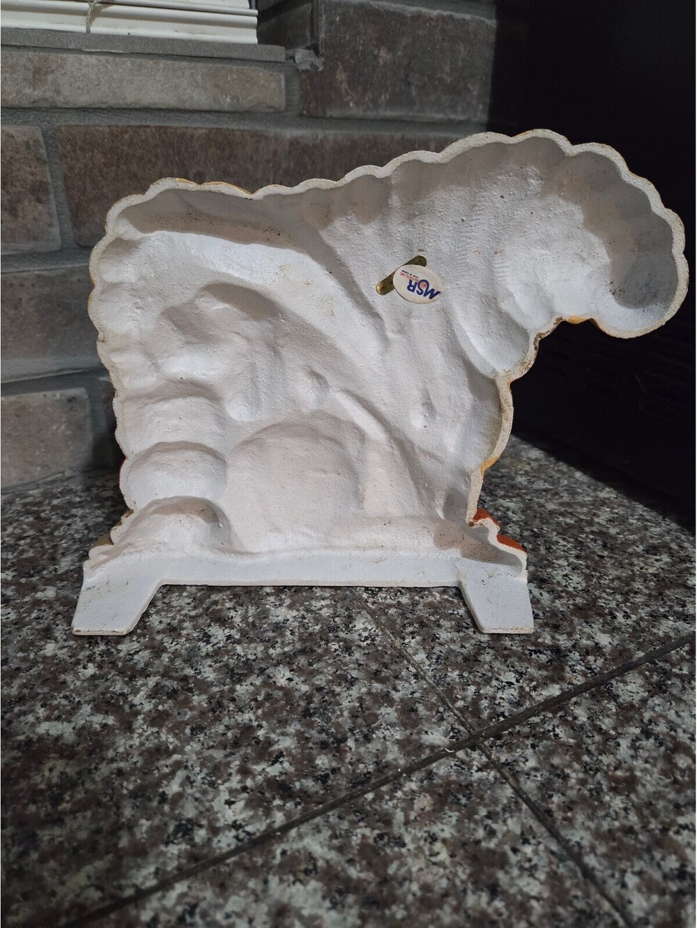 CAST IRON Door Stop FALL HARVEST BOUNTY CORNUCOPIA HORN - Picture 4 of 5